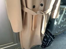 Ladies Camel Coat Size M New