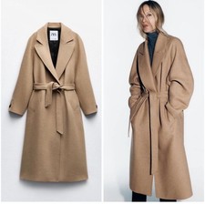 ZARA WOMAN LONGLINE WOOL BLEND