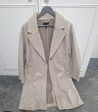 Open Front Camel Formal Coat